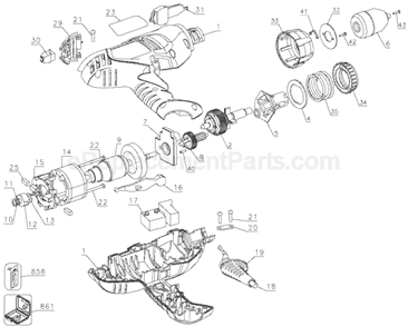 Part Location Diagram of 389129-00 DeWALT Pin
